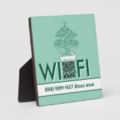 Zimmervermietung Hostel WiFi Schild Fotoplaat (Voorkant)