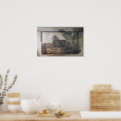 Zimri-Lim, koning van Mari, voor Goddess Ishtar Poster (Keuken)