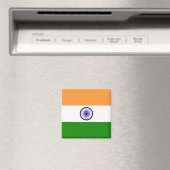 zIN001 Indische VLAG India, Fridge Magnet (Insitu (Vaatwasser))