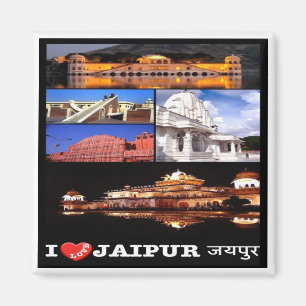 zIN003 i love JAIPUR India, Asia, Fridge Magneet