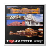 zIN003 i love JAIPUR India, Asia, Tegeltje (Voorkant)