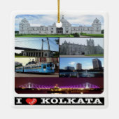 zIN004 KOLKATA, India, Azië, Keramisch Ornament (Achterkant)