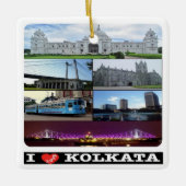 zIN004 KOLKATA, India, Azië, Keramisch Ornament (Voorkant)