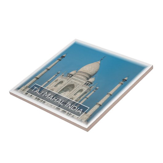 zIN009 DE TAJ MAHAL, India, Azië, Tegeltje (Zijkant)