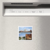 zIN010 THE TAJ MAHAL, India, Azië, Fridge Magneet (Insitu (Vaatwasser))