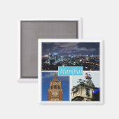 zIN015 MUMBAI BOMBAY, India, Azië, Fridge Magneet (Voorkant / Achterkant)