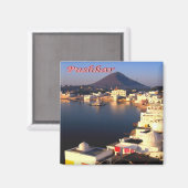 zIN018 PUSHKAR LAKE, India, Azië, Fridge Magneet (Voorkant / Achterkant)