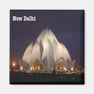 zIN023 LOTUS TEMPLE New Delhi, India, Fridge Magneet
