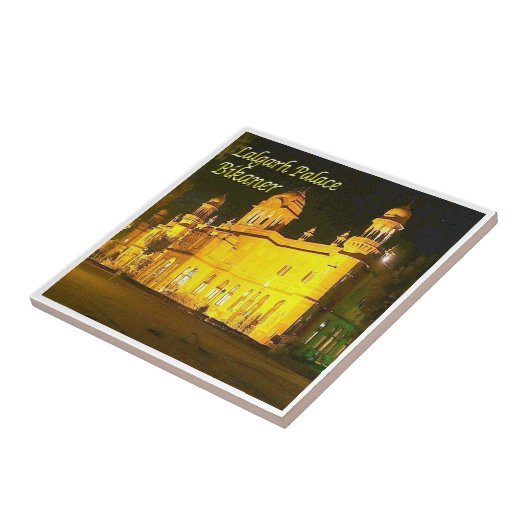 zIN030 LALGARH PALACE BIKANER, India, Tegeltje (Zijkant)