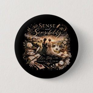 Zin en Gevoeligheid Ronde Button 5,7 Cm
