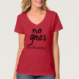 Zin geen GGO's gezond eten, bescherm ons voedsel T-shirt