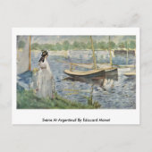Zin in Argenteuil door Edouard Manet Briefkaart (Voorkant)