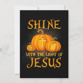 Zin met het licht van Jezus Christelijke Halloween Kaart (Achterkant)