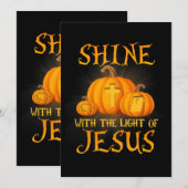Zin met het licht van Jezus Christelijke Halloween Kaart (Voorkant / Achterkant)
