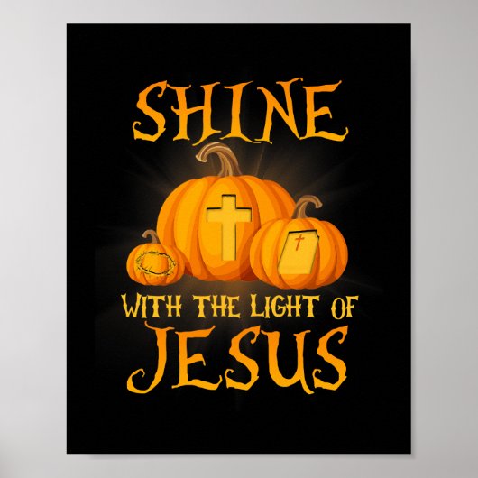 Zin met het licht van Jezus Christelijke Halloween Poster (Voorkant)