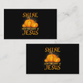 Zin met het licht van Jezus Christelijke Halloween Visitekaartje (Voorkant / Achterkant)