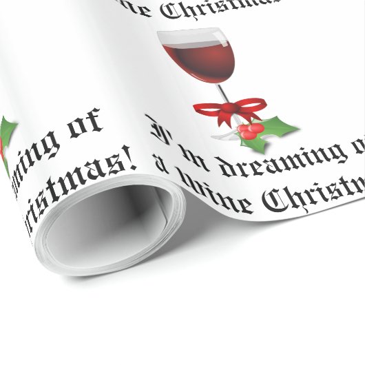 Zin op een mooie feestdag met Wijnkerst Cadeaupapier (Rol Hoek)