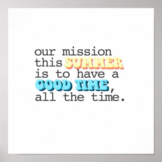 zin van buitenbanken poster (Voorkant)