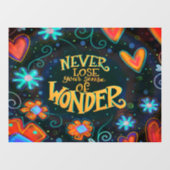 Zin van het Wonder "Inspiratie"-venster Raamsticker (Vel)