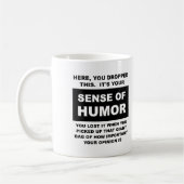 Zin voor Humor Grappige Mok (Links)