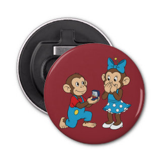 Zina and Mimo and the marriage proposal Button Flesopener