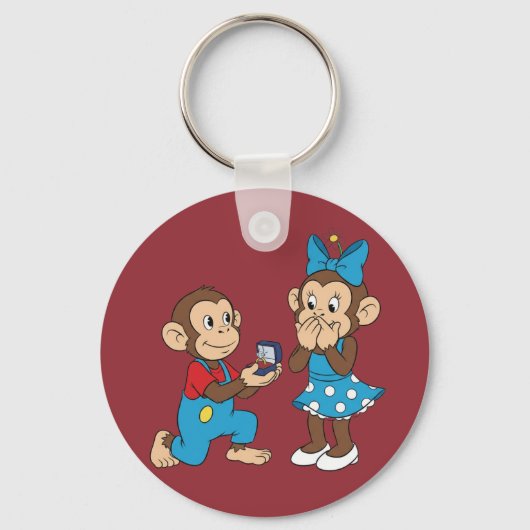 Zina and Mimo and the marriage proposal Sleutelhanger (Voorkant)