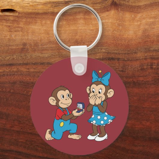 Zina and Mimo and the marriage proposal Sleutelhanger (Voorkant)