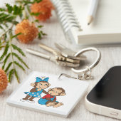 Zina and Mimo: Love and indifference Sleutelhanger (Voorkant Rechts)