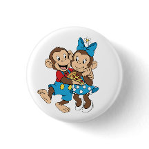 Zina and Mimo with a slice of pizza.