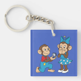 Zina en Mimo en het huwelijksaanzoek Sleutelhanger