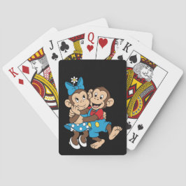 Zina en Mimo flirten. Pokerkaarten