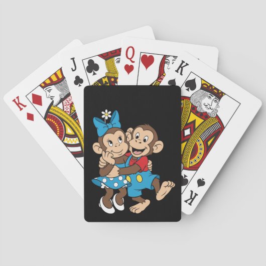 Zina en Mimo flirten. Pokerkaarten (Achterkant)