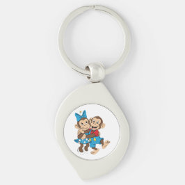 Zina en Mimo flirten. Sleutelhanger