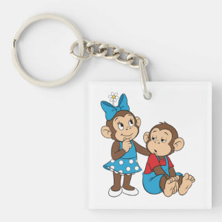Zina en Mimo: Liefde en onverschilligheid Sleutelhanger