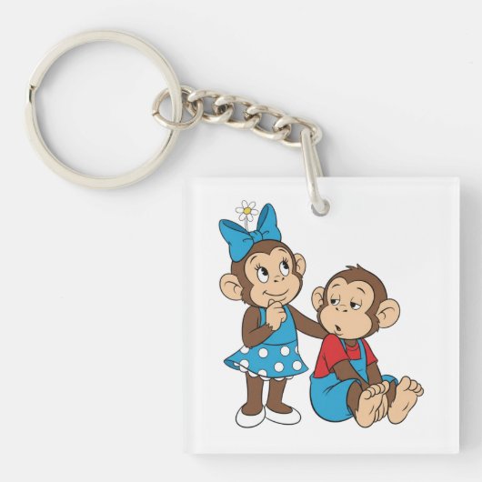 Zina en Mimo: Liefde en onverschilligheid Sleutelhanger (voorkant)