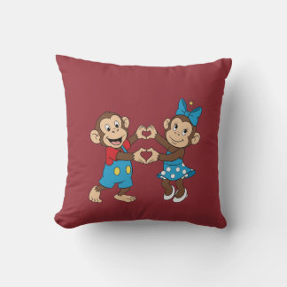 Zina en Mimo maken een hart met hun handen Kussen