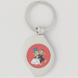 Zina & Mimo are the bride and groom. Sleutelhanger