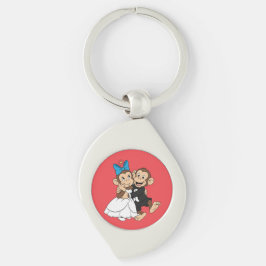 Zina & Mimo are the bride and groom. Sleutelhanger