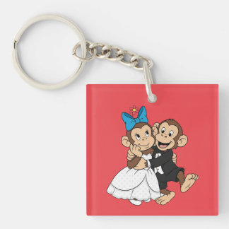 Zina & Mimo zijn de bruid en bruidegom. Sleutelhanger