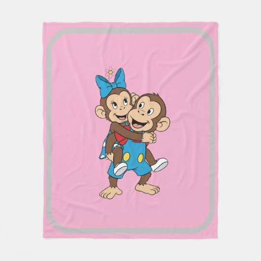 zina on mimo's back fleece deken (Voorkant)