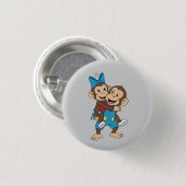 zina on mimo's back ronde button 3,2 cm (Voorkant /achterkant)