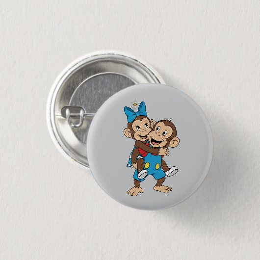 zina on mimo's back ronde button 3,2 cm (Voorkant /achterkant)