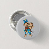 zina op mimo's rug ronde button 3,2 cm (Voorkant /achterkant)