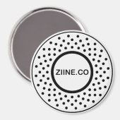 Zine.co Grote ronde magneet (Voorkant / Achterkant)