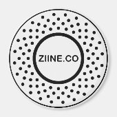Zine.co Grote ronde magneet