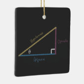 Zine Cosine Tangent Right Triangle Trigonometrie Keramisch Ornament (Rechts)