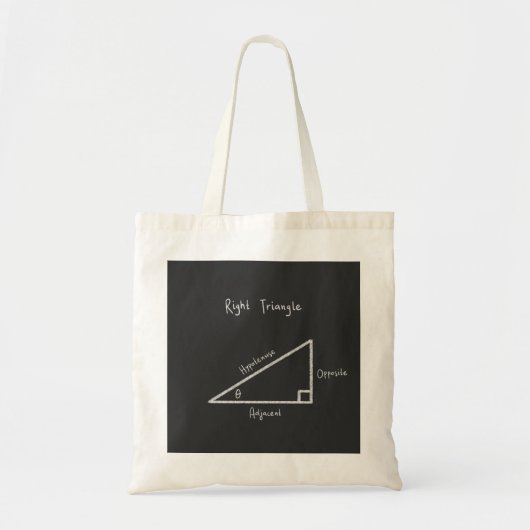 Zine Cosine Tangent Right Triangle Trigonometrie Tote Bag (Voorkant)