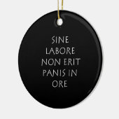 Zine labore non erit panis in erts keramisch ornament (Links)