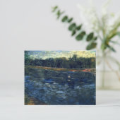 Zine met een roeiboot, Van Gogh Fine Art Briefkaart (Staand voorkant)