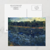 Zine met een roeiboot, Van Gogh Fine Art Briefkaart (Voorkant / Achterkant)